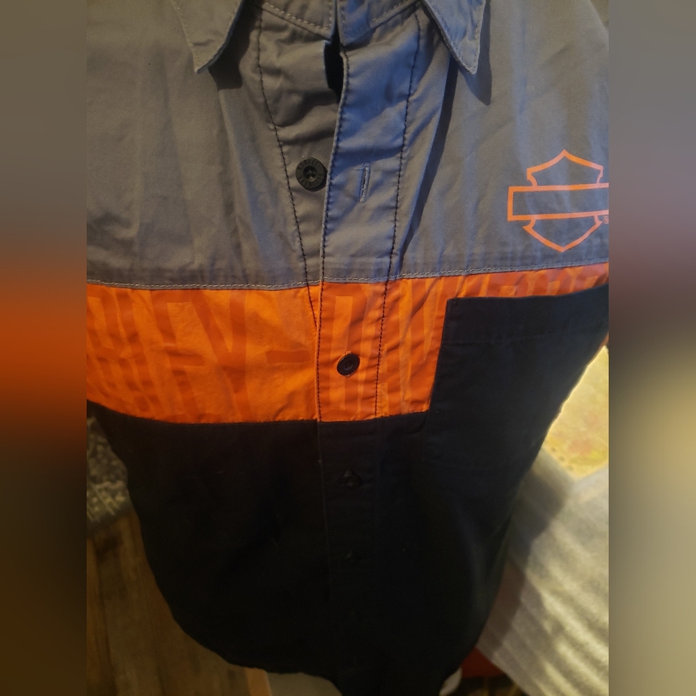 Harley Davidson Genuine Shop Shirt Men's Medium. FF98 - Picture 4 of 7